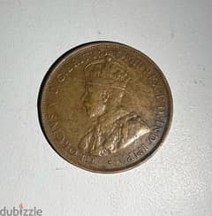 one penny year 1933 Australia coin