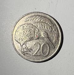 20 cents year 1981 New Zealand coin