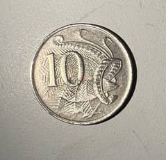 10 cents year 1967 Australia coin