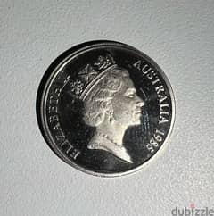 5 cents year 1985 uncirculated Australia coin