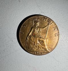 farthing 1917 coin