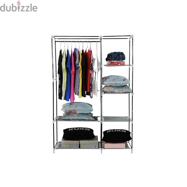 Storage Wardrobe 68110 with 2 Layers and 5 Shelves 2