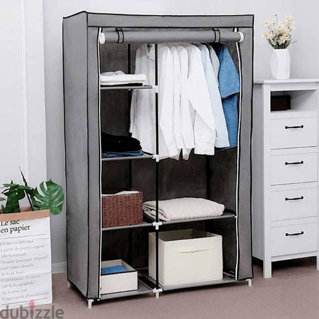 Storage Wardrobe 68110 with 2 Layers and 5 Shelves 3