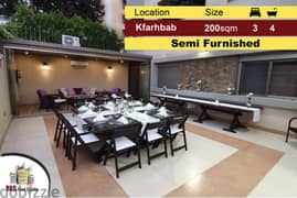 Kfarhbab 200m2 | 150m2 Terrace / Garden | Upgraded | Furnished | IV