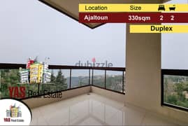 Ajaltoun 330m2 Duplex | New | Private Street | Impressive View | 0