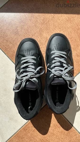 Original Lacoste Shoes Black on black 4