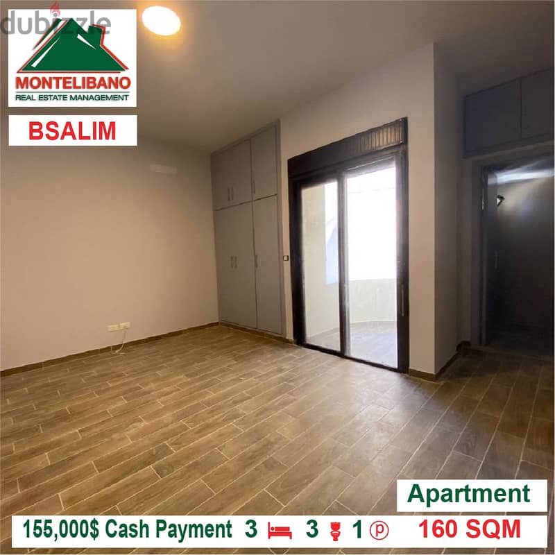 155.000$ Cash Payment!!! Apartment for sale in Bsalim!!! 1