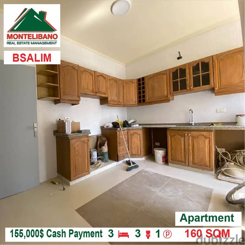155.000$ Cash Payment!!! Apartment for sale in Bsalim!!! 2