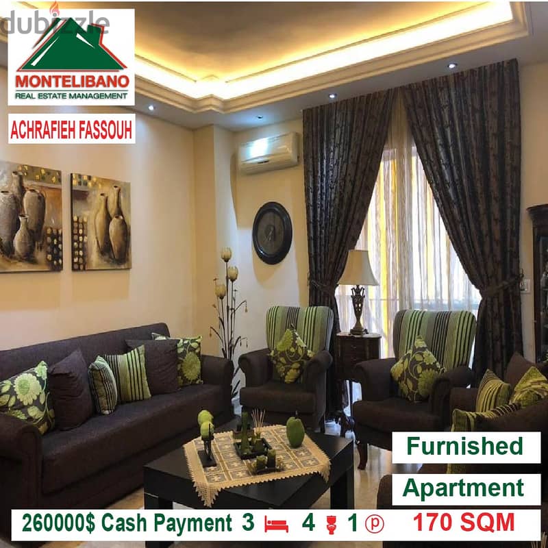 260000$!! Apartment for Sale in Achrafieh Fassouh 1