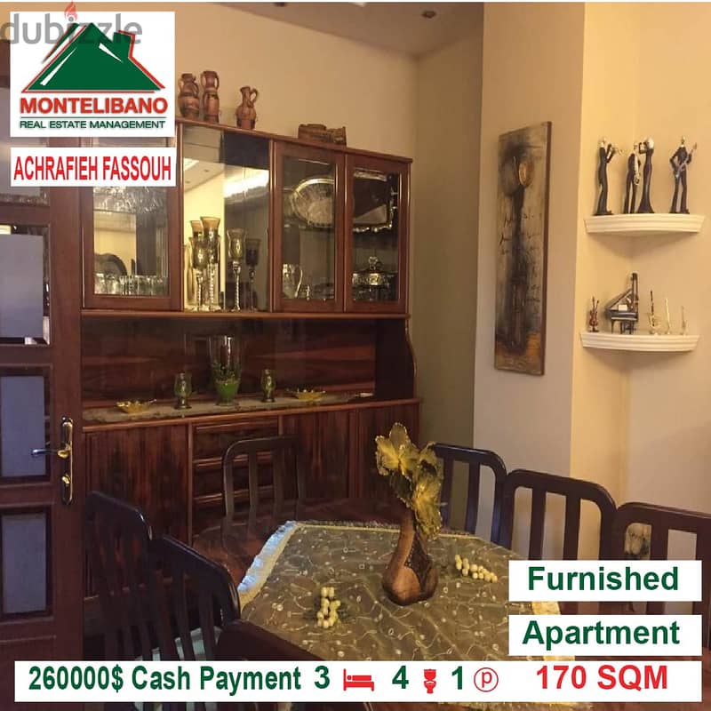 260000$!! Apartment for Sale in Achrafieh Fassouh 6