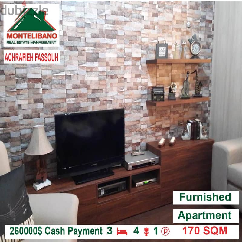 260000$!! Apartment for Sale in Achrafieh Fassouh 7