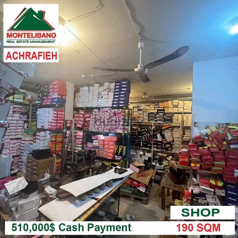 510,000$!! Shop for Sale in Achrafieh!! 2