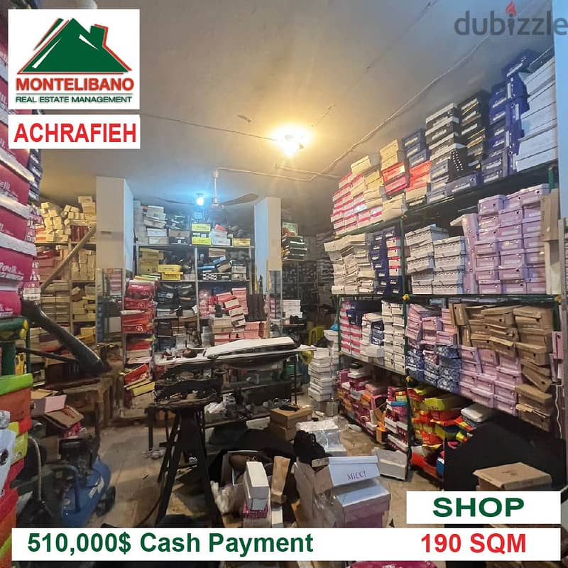 510,000$!! Shop for Sale in Achrafieh!! 3