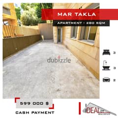 Apartment for sale in mar takla 280 SQM REF#AeA16023