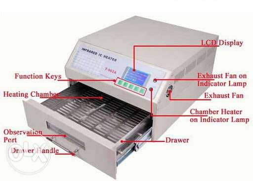 T962A Benchtop PCB Reflow Oven 300*320mm 1