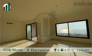 Apartment for rent in Kfaryassine!