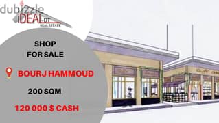 Shop for sale in bourj hammoud 200 SQM REF#JPT2086