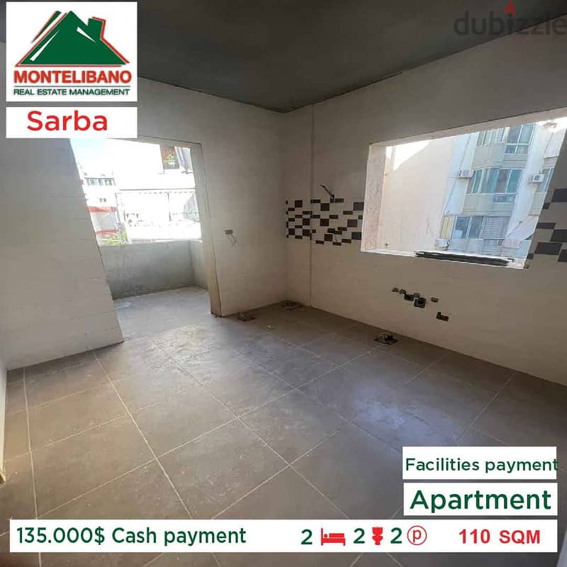 135,000$ Facilities payment!! Apartment for sale in Sarba!!! 1