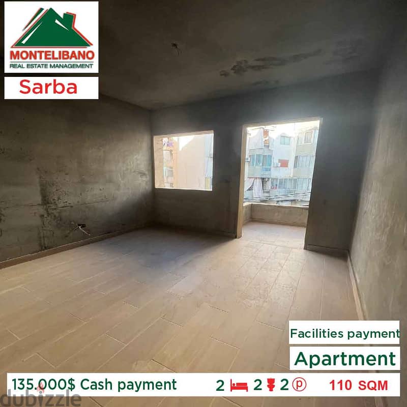 135,000$ Facilities payment!! Apartment for sale in Sarba!!! 2