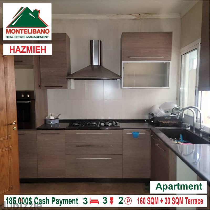 185,000$ Cash Payment!!! Apartment for sale in Hazmieh!! 2