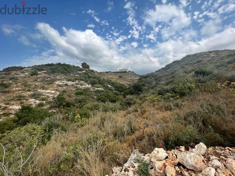 1370m2 land having an open mountain/sea view for sale in Monsef/JbeiL 1