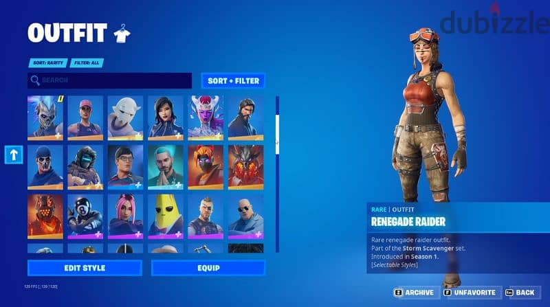 Fortnite og renegade raider account - Video Games - 115543059