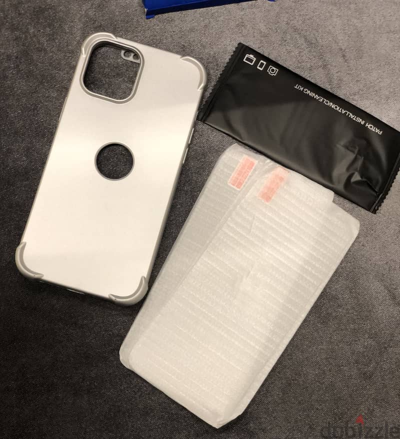 iphone cover case with 2 screen protectors 6