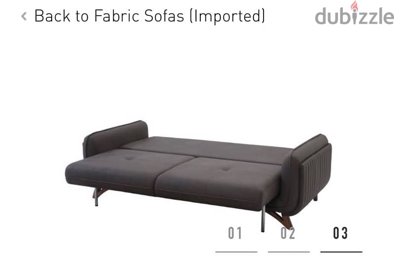 Grey 3 seater sofa bed with storage 1
