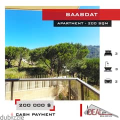 Apartemnt for sale in baabdat 200 SQM REF#AG2047