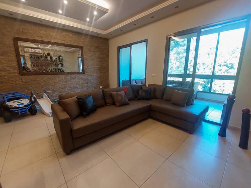 Furnished Apartment in Zikrit, Metn with Breathtaking Mountain View 5