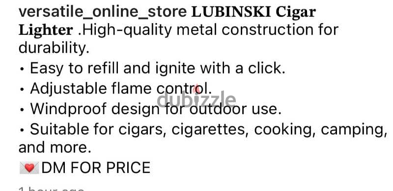 Lubinsky Cigar Lighter 4