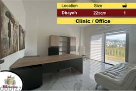 Dbayeh / Naccache 22m2 | Clinic / Office | Rent | Furnished |