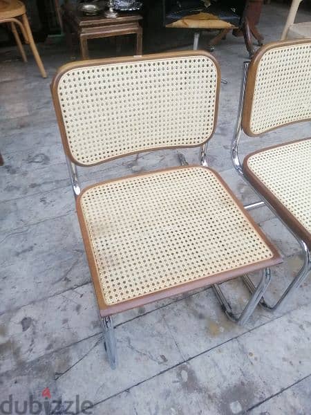 كراسي تصميم سبعينات ايطالي مميز vintage chairs chrome italy original 0