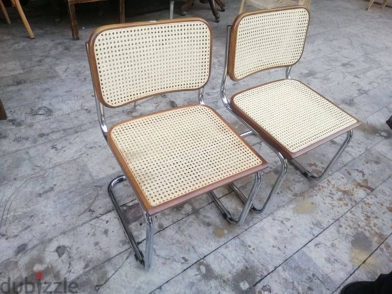 كراسي تصميم سبعينات ايطالي مميز vintage chairs chrome italy original 2
