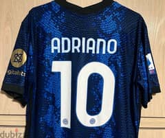 inter milan scudeto player version limited edition adriano nike jersey 0