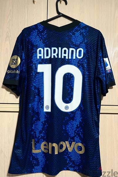 inter milan scudeto player version limited edition adriano nike jersey 4