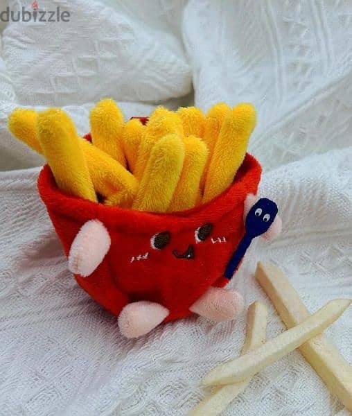 cute french fries keychain 0
