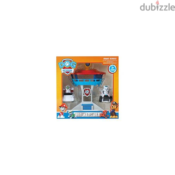 Paw Patrol Dogs With Operations Building Set 3