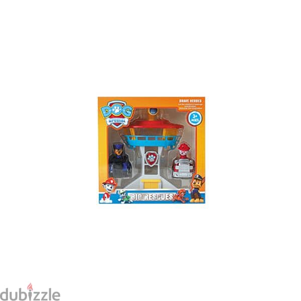 Paw Patrol Dogs With Operations Building Set 4
