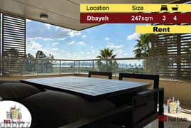 Dbayeh | Waterfront | 247m2 | Rent | Upgraded | Panoramic View |