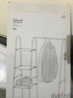 Clothes Rail with shelves 0