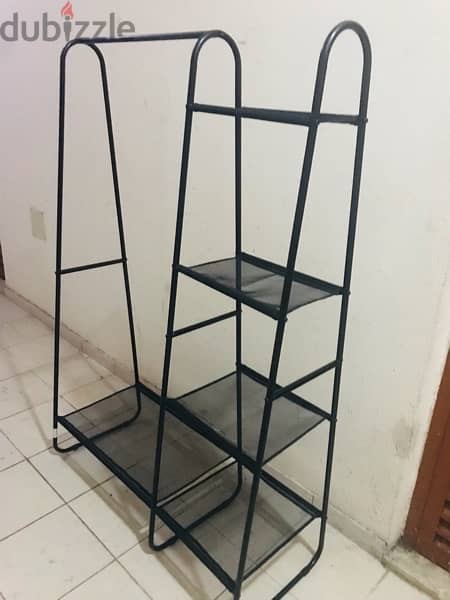 Clothes Rail with shelves 2