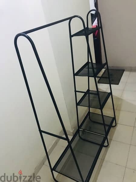 Clothes Rail with shelves 4