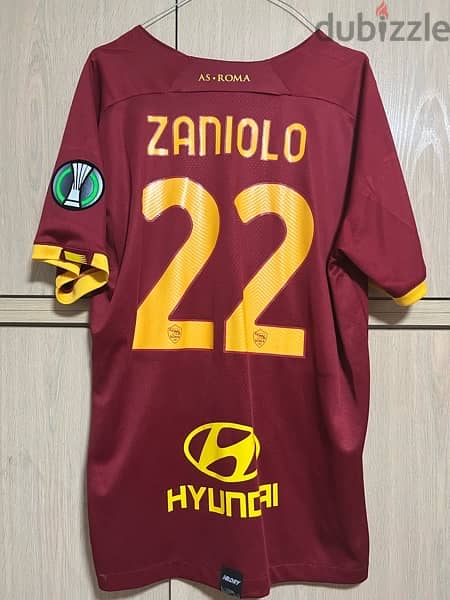 roma 2021 home newbalance zaniolo jersey 6