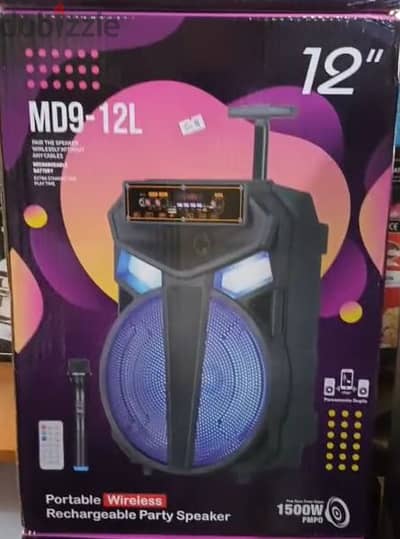 karaoke speaker 12" new in box