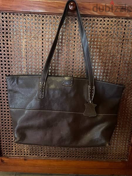 high quality italian leather purse bag brown 0