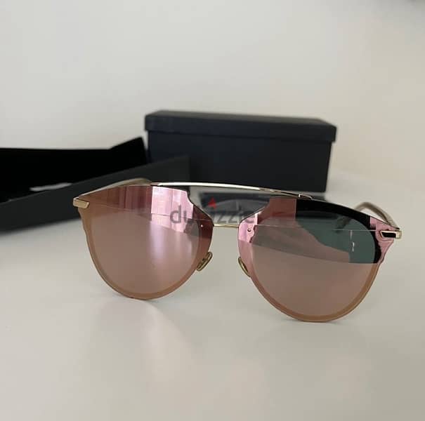 Dior  Pink Reflective Mirrored Sunglasses 1