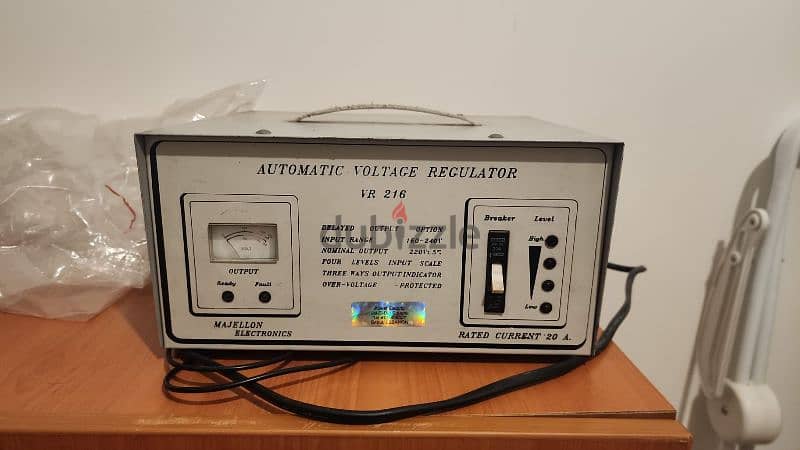 automatic voltage regulator used like new 0