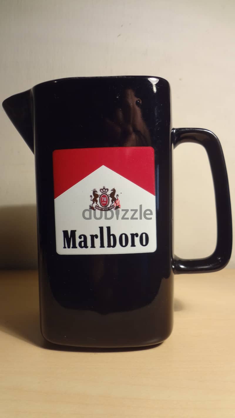 Marlboro rare collectable ceramic water ice jug made in england 1