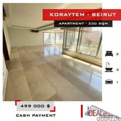 Apartment for sale in koraytem 230 SQM REF#KJ94048